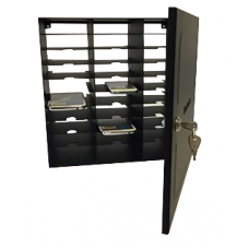 Låsbart skåp 29 st mobiltelefoner